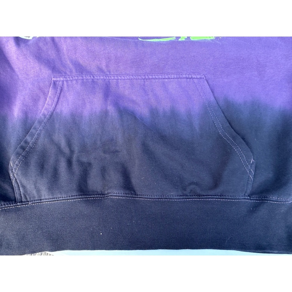 The Exorcist Hoodie Purple Black Ombre Neon Green Graphic Horror Movie Mens L - Picture 7 of 7
